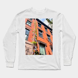 Wisteria on Manhattan townhouse Long Sleeve T-Shirt